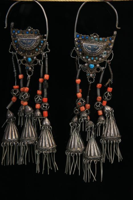 0487 khalka (ear-rings)Kokand , nineteenth century